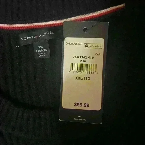 Tommy Hilfiger navy blue  sweater - Picture 3 of 4